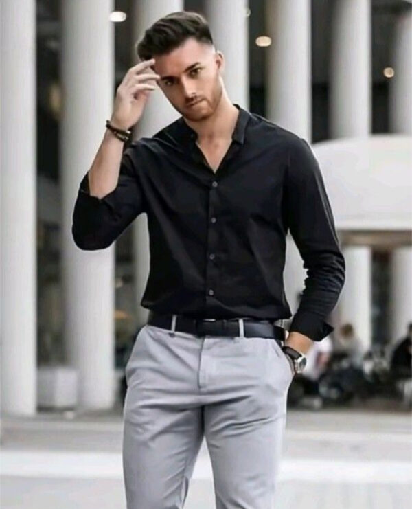 black_shirt_men_5 Premium Linen Shirt